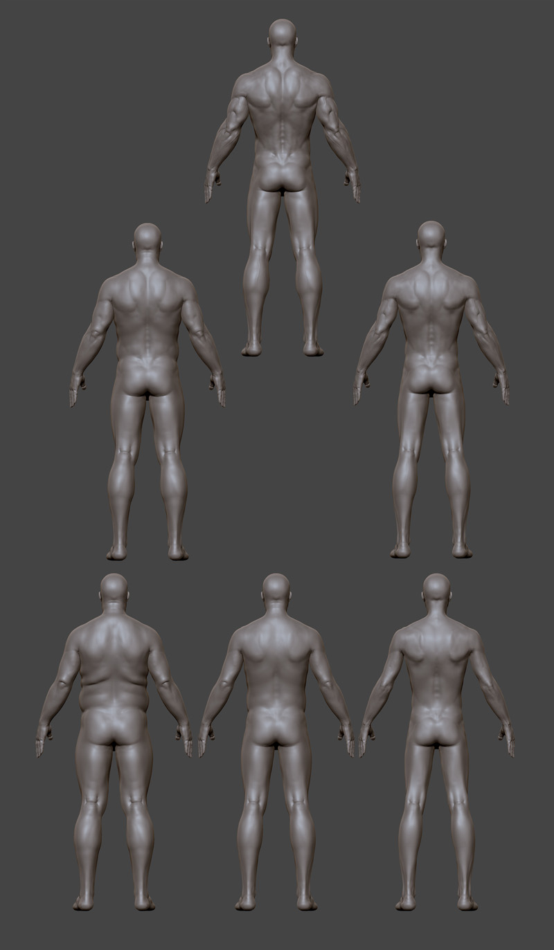 types of body shapes male